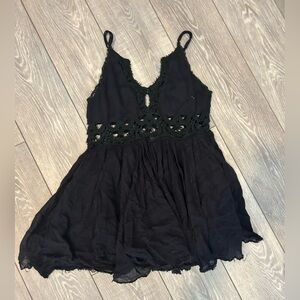 Free People Black Mini Dress